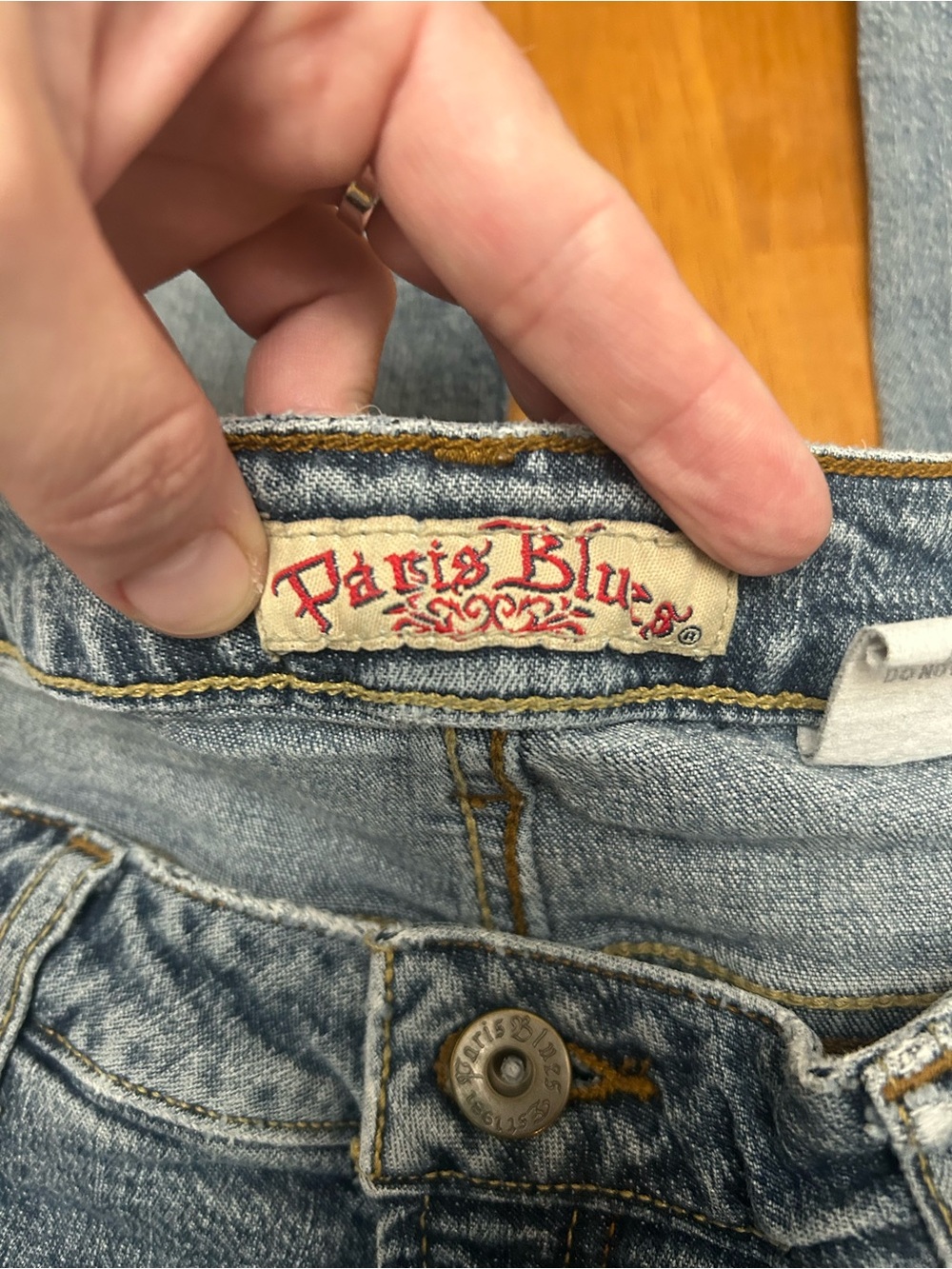 Vintage Y2K Paris Blues Light Blue High-Rise Straight Jeans